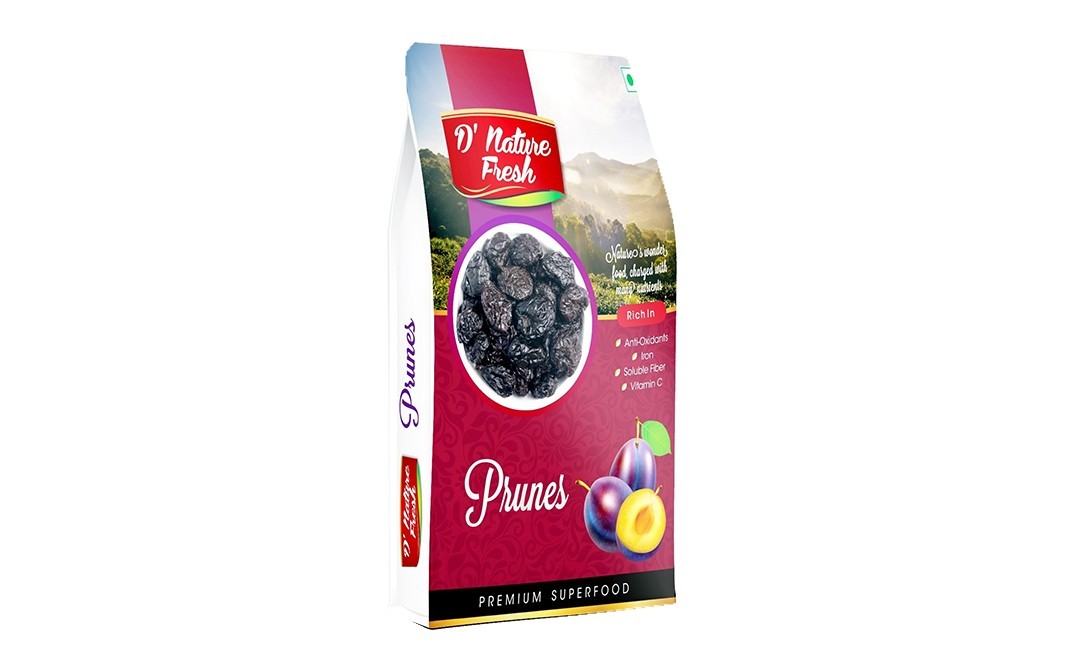 D'nature Fresh Prunes    Box  250 grams
